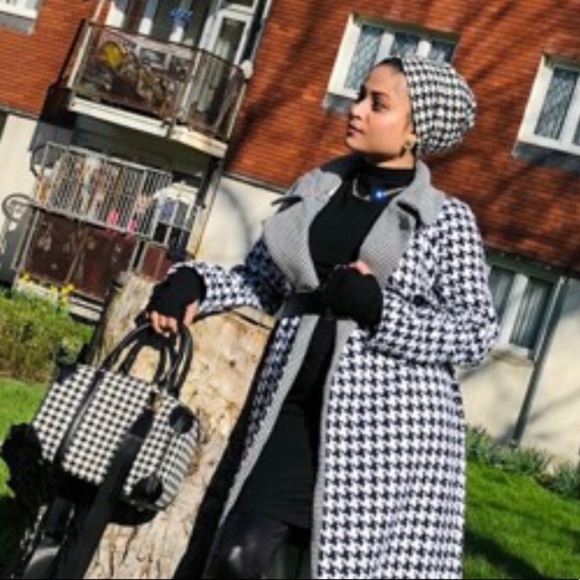 Houndstooth Pattern Multi-purpose Hat NWT - Picture 6 of 6